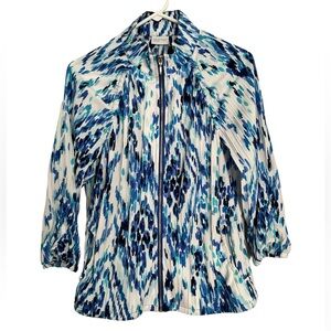 ZENERGY by CHICOS lightweight full zip spring/summer jacket size is 0 (S…